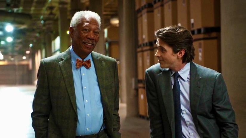 lucius fox bruce wayne morgan freeman christian bale the dark knight rises1