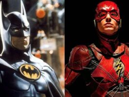the flash, batman, michael keaton
