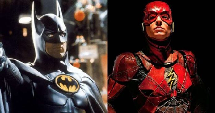 the flash, batman, michael keaton