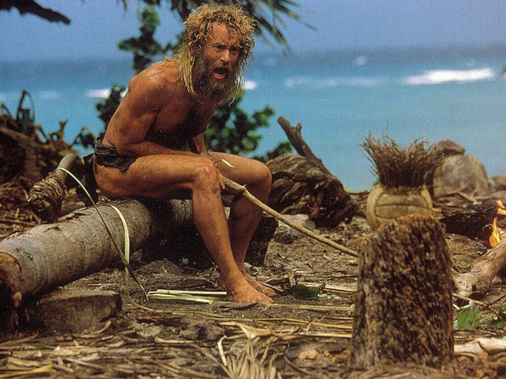 Tom Hanks; Cast away; Robert Zemeckis