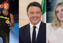 fedez, chiara ferragni, matteo renzi