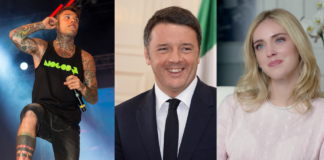 fedez, chiara ferragni, matteo renzi