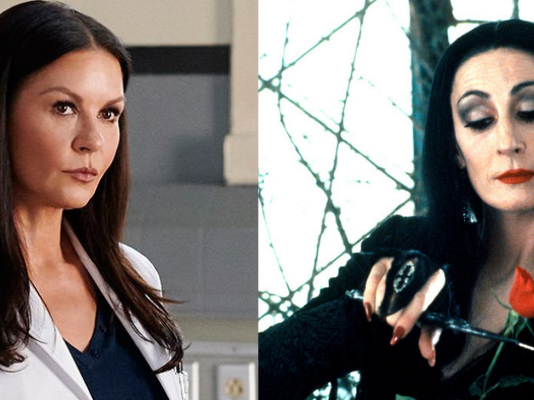 mercoledì, catherine zeta jones, morticia