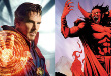 spider-man, dr. strange, mephisto
