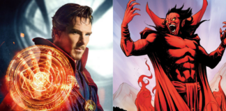 spider-man, dr. strange, mephisto