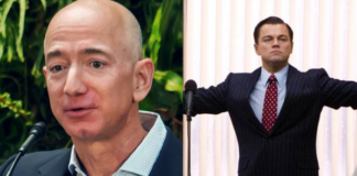 jeff bezos, leonardo dicaprio