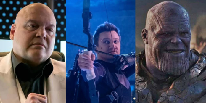 hawkeye, kingpin, thanos