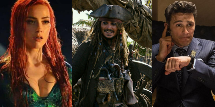 johnny depp, james franco, amber heard