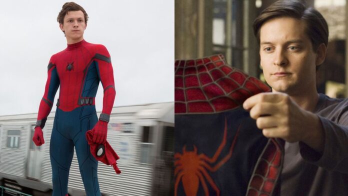 tom holland, tobey maguire, spider-man