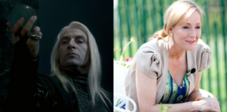 jason isaacs, j.k. rowling