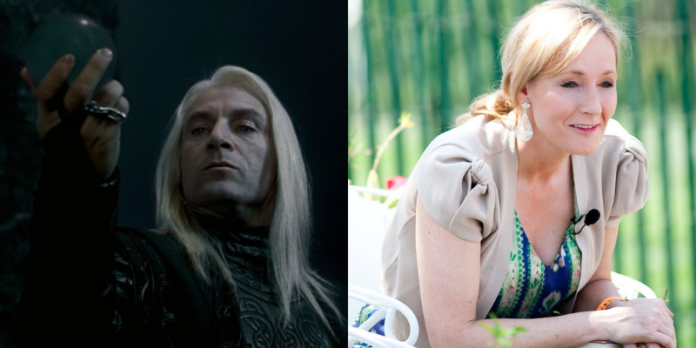 jason isaacs, j.k. rowling