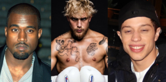 jake paul, pete davidson, kanye west