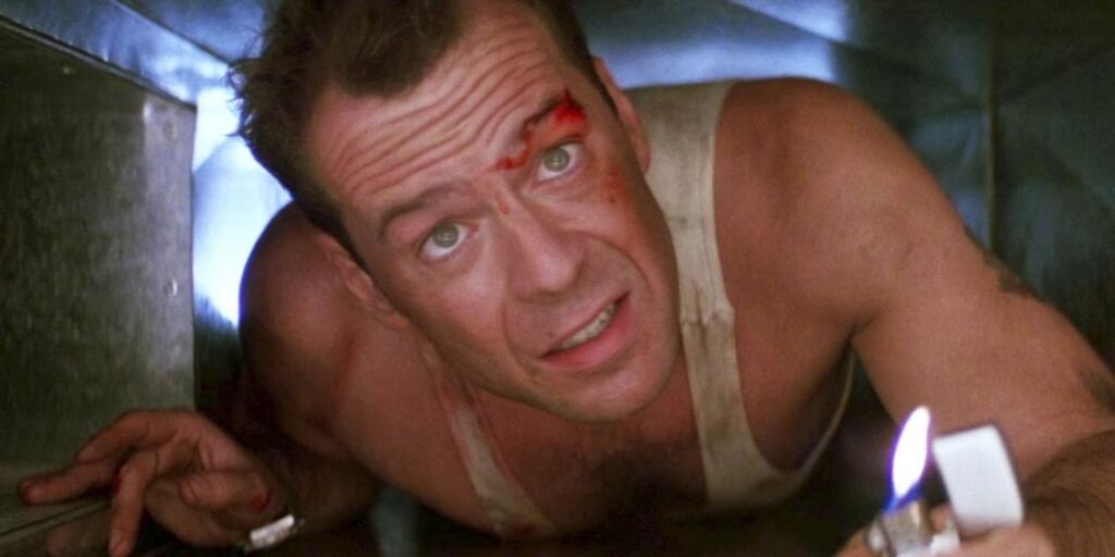 Bruce Willis, trappola di cristallo, die hard, film da vedere in tv, natale