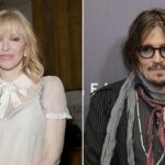 courtney love, johnny depp