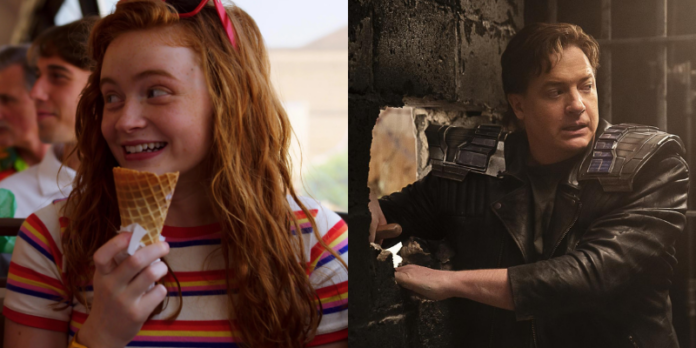 sadie sink, brendan fraser