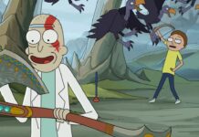 god of war, rick e morty