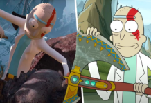 god of war, rick e morty