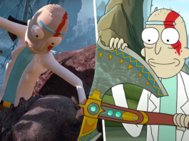 god of war, rick e morty