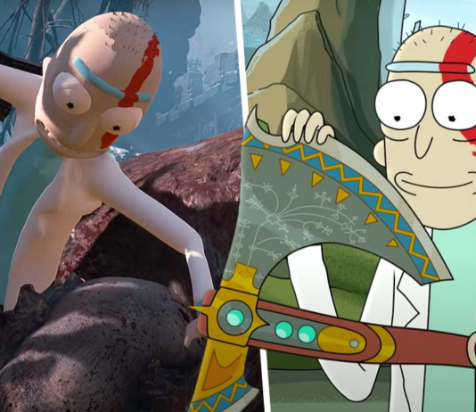 god of war, rick e morty
