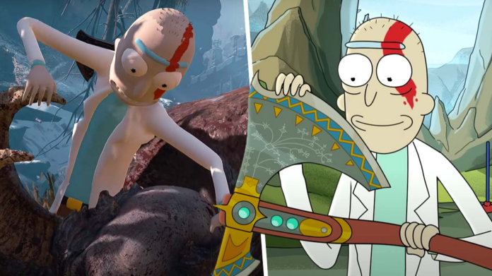 god of war, rick e morty