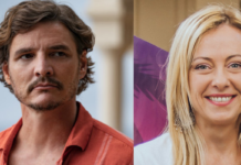 pedro pascal, giorgia meloni