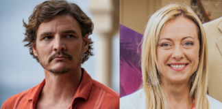 pedro pascal, giorgia meloni