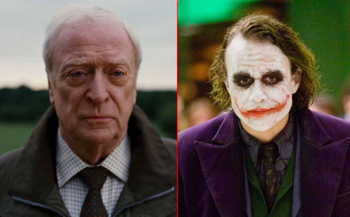il cavaliere oscuro, michael caine, heath ledger