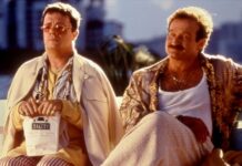 nathan lane, robin williams, piume di struzzo