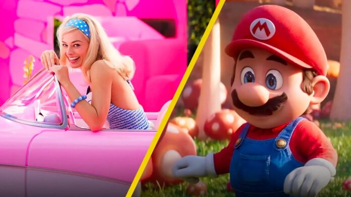 barbie, super mario bros