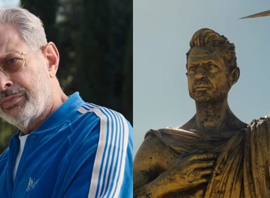 Jeff Goldblum come Zeus nella serie Kaos