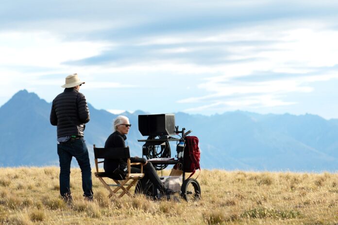 Jane Campion sul set di 