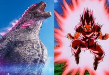 godzilla, dragon ball