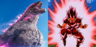 godzilla, dragon ball