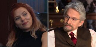 scarlett johansson, michael douglas