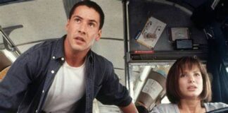 Sandra Bullock e Keanu Reeves in "Speed"
