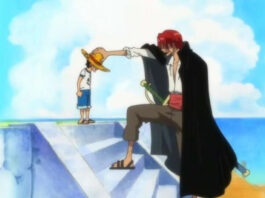 One Piece Luffy Shanks