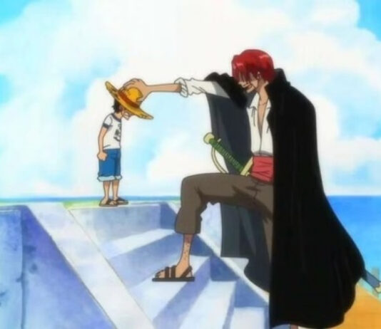 One Piece Luffy Shanks