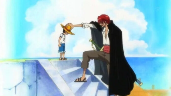 One Piece Luffy Shanks