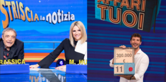 affari tuoi, striscia la notizia