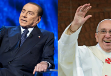 silvio berlusconi, papa francesco