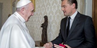 leonardo dicaprio, papa francesco