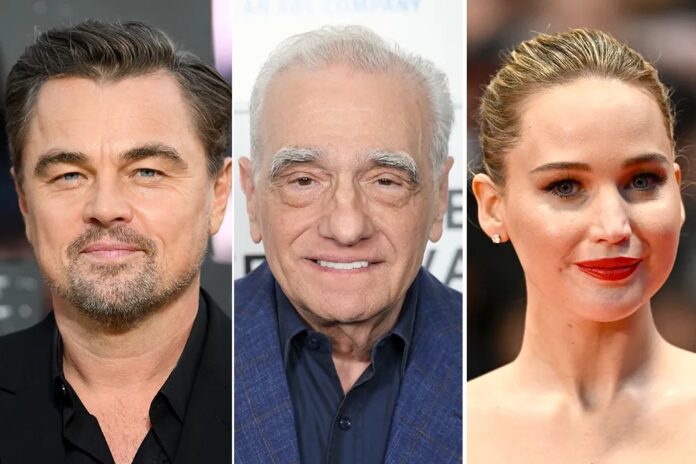 scorsese, dicaprio, jennifer lawrence